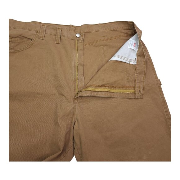 Wrangler Carpenter Loose Fit Shorts Sz 44 100% Cotton Natural Waist Tech Pocket - Picture 8 of 10
